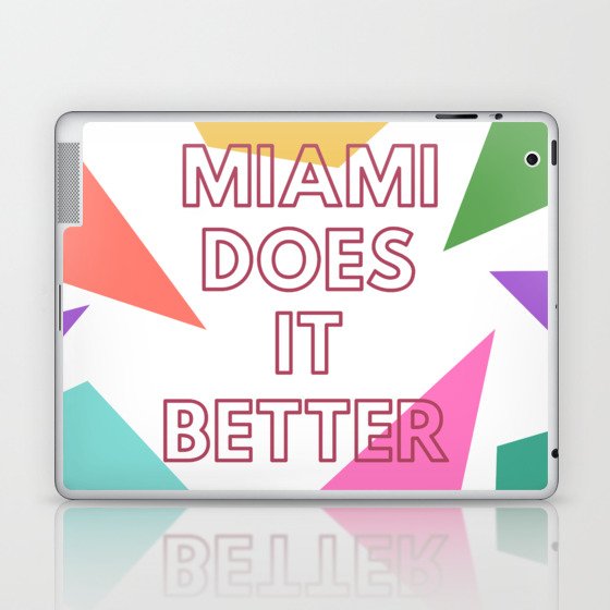 Miami Does it Better - 90s Geometric Design Laptop & iPad Skin