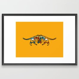 Jaguar, Digital Illustration Framed Art Print