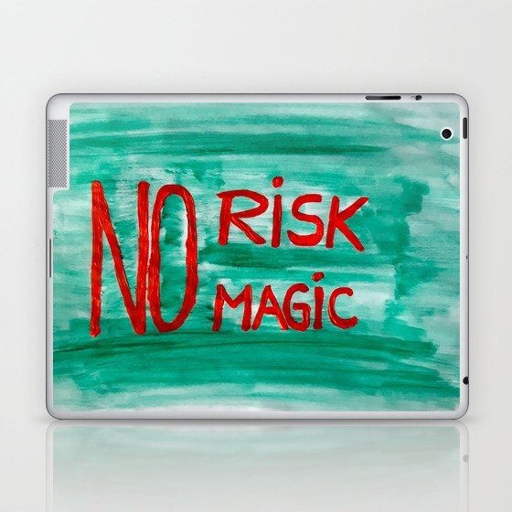 No risk no magic Laptop & iPad Skin