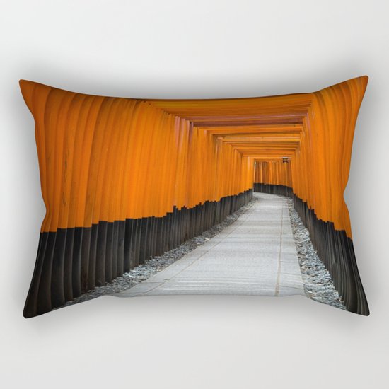 Kyoto Shrine Rectangular Pillow