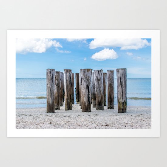 Pillar Beach Art Print