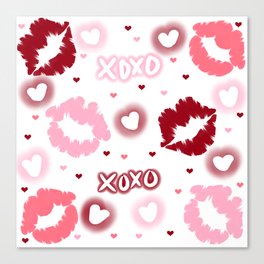 Kisses XOXO Canvas Print