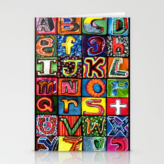 Alphabet Stationery Cards