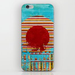 Sunset over Alfama - Abstract Collage iPhone Skin