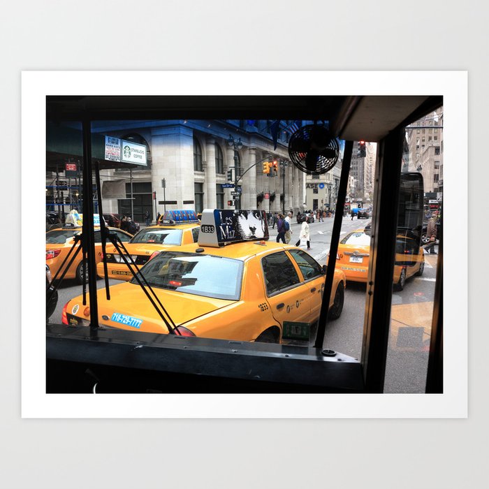 New York Taxi Cabs 2014 Art Print