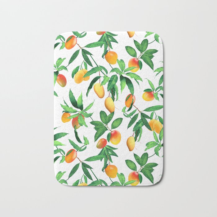 mango fruits pattern I Bath Mat