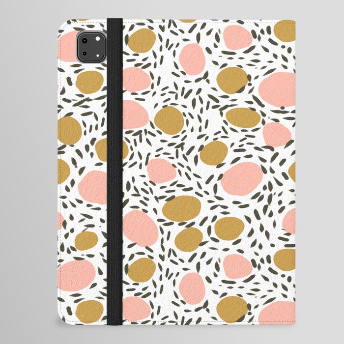 Pebbles cute pattern gender neutral dorm college abstract design minimal modern earth nature iPad Folio Case