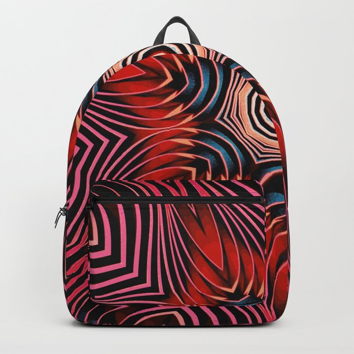 Abstract Rose Mandala Backpack