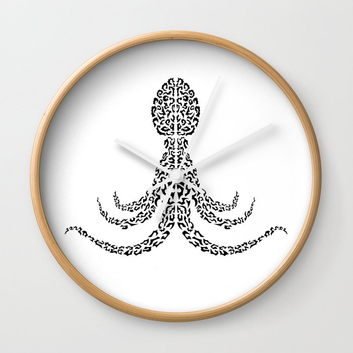 Octopus in shapes Wall Clock