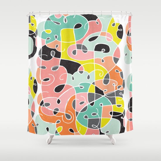 ABSTRACT 1 Shower Curtain