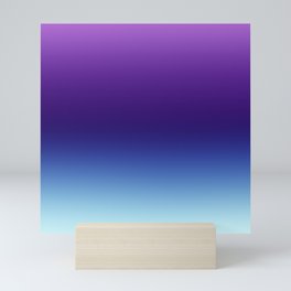Purple and Blue Gradient Ombre Mini Art Print