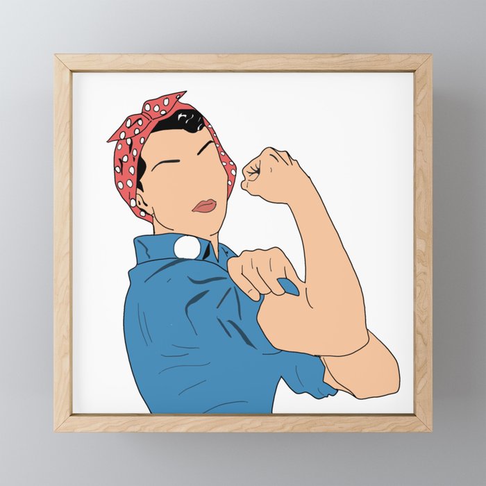Rosie the Riveter Framed Mini Art Print
