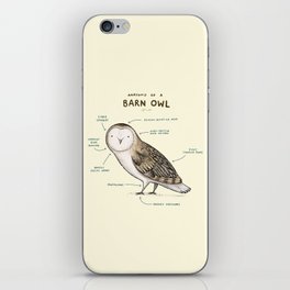 Anatomy of a Barn Owl iPhone Skin