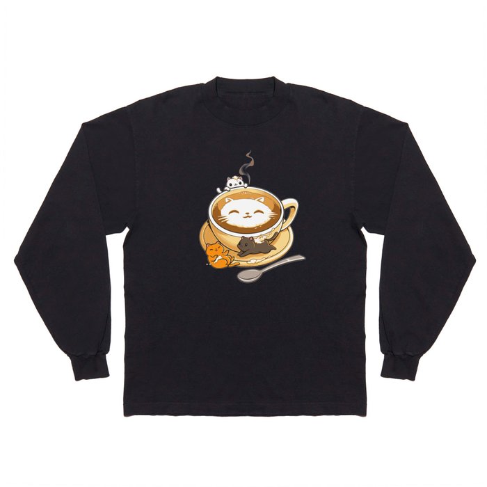 Latte Cat Long Sleeve T Shirt