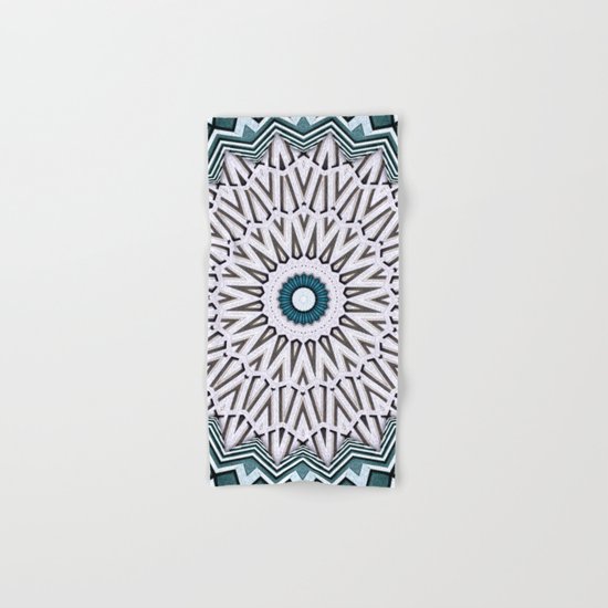 Turquoise Kaleidoscope Hand & Bath Towel