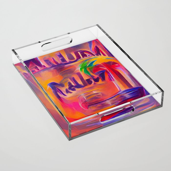 Malibu Rum Acrylic Tray