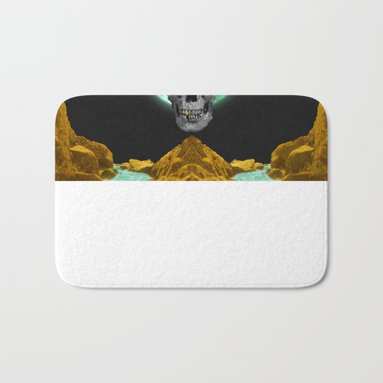 Spiritual Skull Of The Gold Land And The Millstone Bath Mat