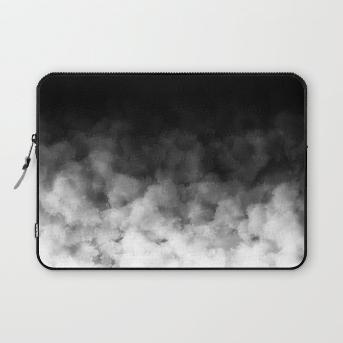 Ombre Black White Minimal Laptop Sleeve