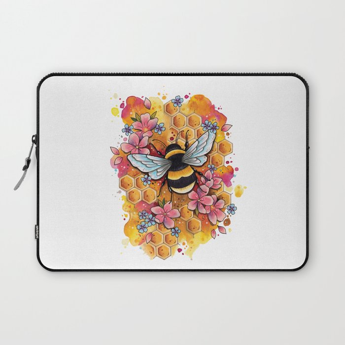 Neo Traditional Bee Laptop Sleeve