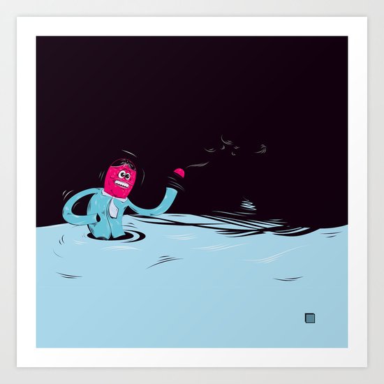 EggHead Lost (again) Art Print