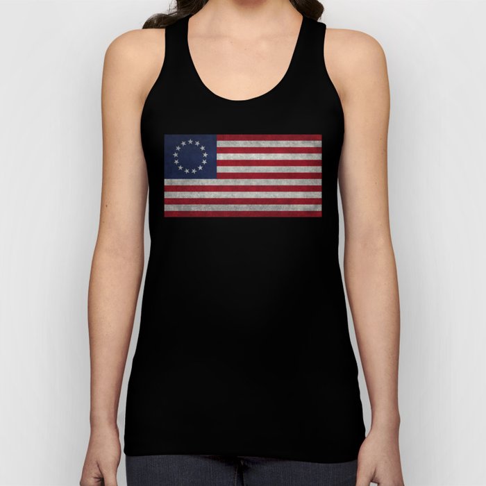 USA Betsy Ross flag - Grungy Style Tank Top