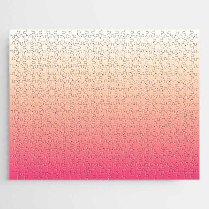 PEACH PINK OMBRE Jigsaw Puzzle