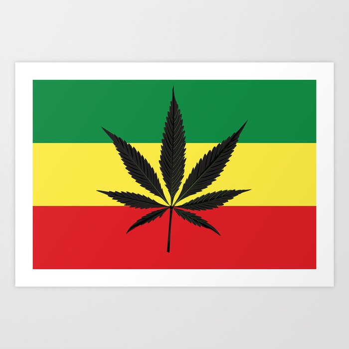 Marijuana Leaf Art Print By Bodrumsurf Society6