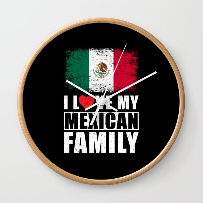 Mexican Family Wall Clock