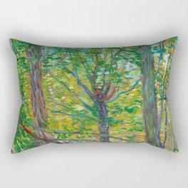 Trees, 1887 by Vincent van Gogh Rectangular Pillow