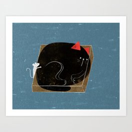 Cat & Mouse Art Print