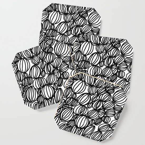 Loop Black And White Minimalist Abstract Painting Mark Making Art