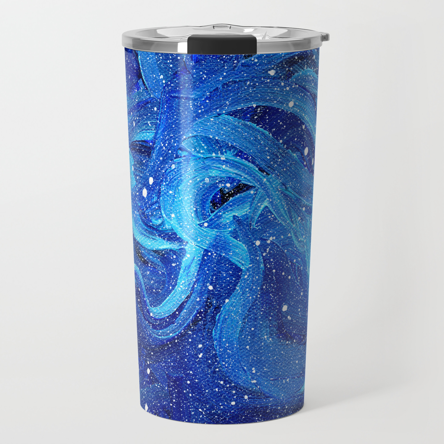 Galaxy Painting Acrylic Galaxy Art Travel Mug By Olechka Society6