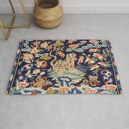 Oriental Tiger vintage embroidery tapestry Area & Throw Rug
