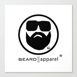 Beard Apparel Icon Canvas Print