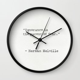 Herman Melville quote 5 Wall Clock