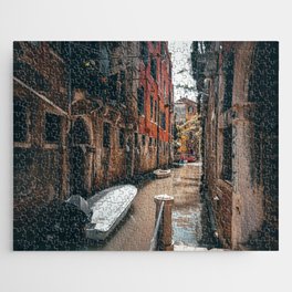 Venice Italy with gondola boats surrounded by beautiful architecture along the grand canal Jigsaw Puzzle