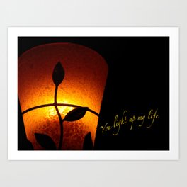VALENTINE - YOU LIGHT UP MY LIFE Art Print | Love, Photo, Pattern, Abstract 