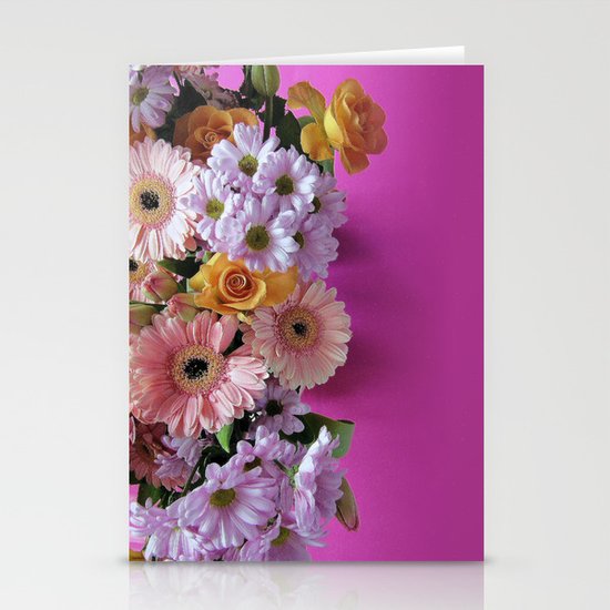 pink 'n flowers Stationery Cards