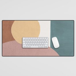 Abstract Earth 1.1 - Painted Shapes Desk Mat