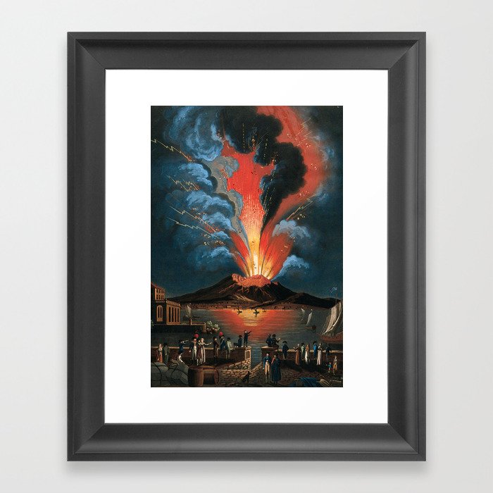The Eruption of Mount Vesuvius Framed Art Print