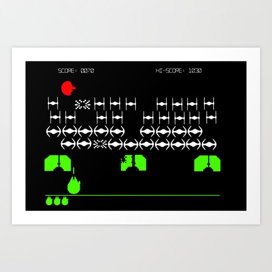 Star Wars Invaders Art Print