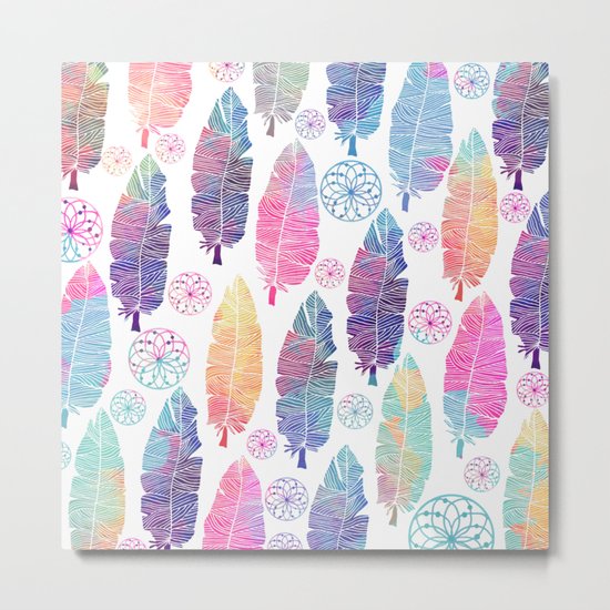 Feathers Metal Print