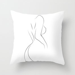 Woman body  Throw Pillow