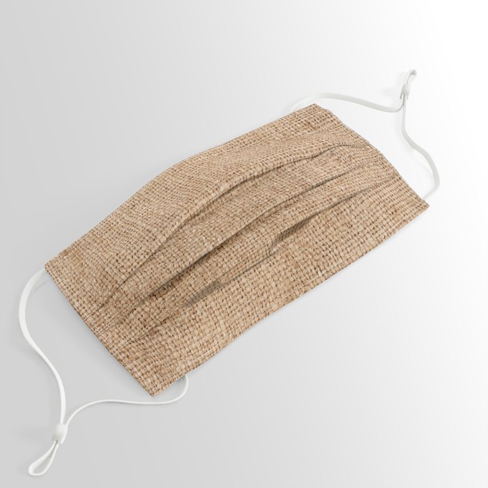 Brown burlap laying on white sheet. Abstract background. Texture of  sackcloth. Burlap Fabric Patch Piece, Rustic Hessian Sack Cloth Art Print  by Julien - Pixels