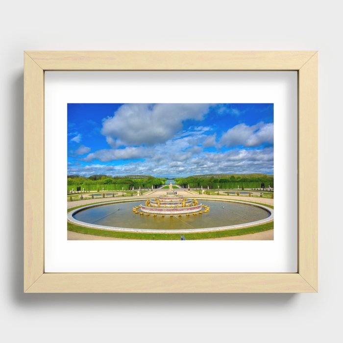 Latona Fountain at the Palace of Versailles in France. Recessed Framed Print