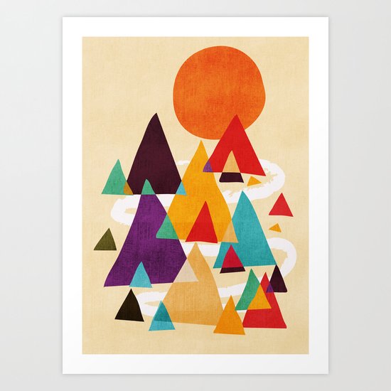 Let's visit the mountains Art Print
