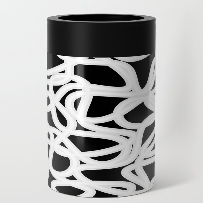 Abstract pattern - gray, black and white. Can Cooler