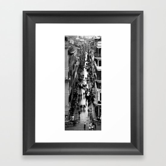 Rome, view from Spanish steps Framed Art Print