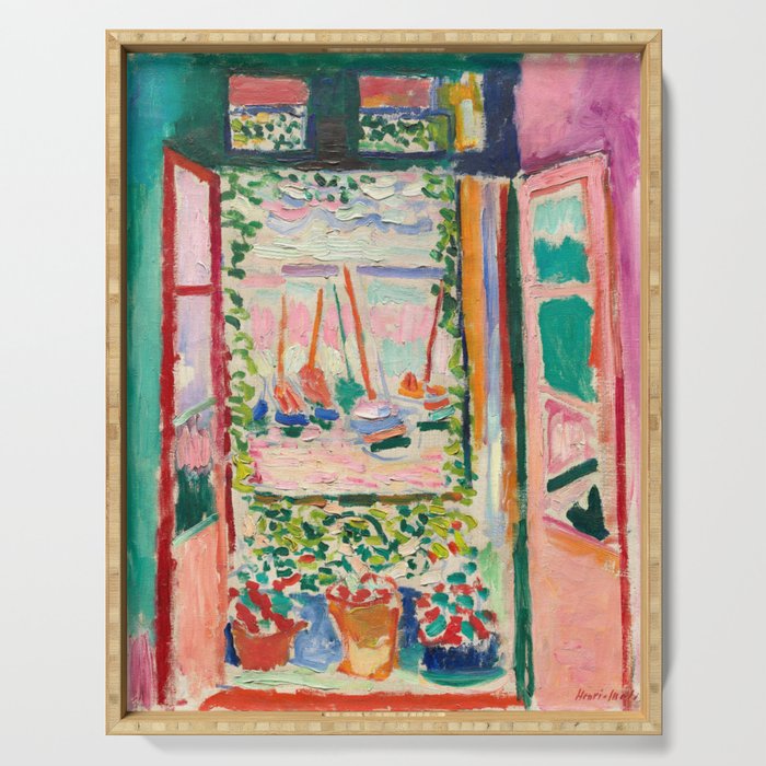 Henri Matisse The Open Window Serving Tray