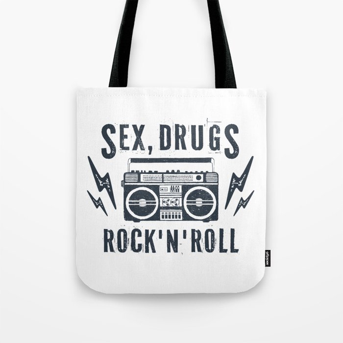 S And Rock N Roll Tote Bag By Slothastronaut Society6 S And Rock N Roll Tote Bag